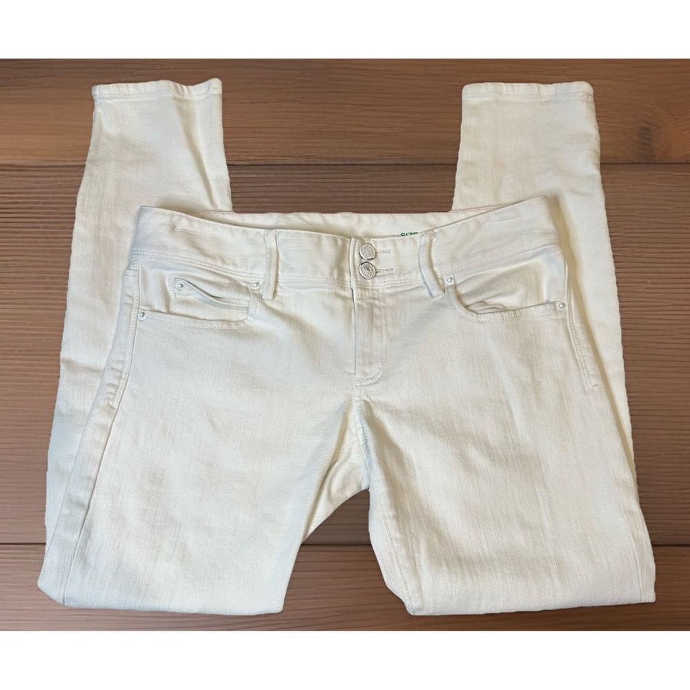Lilly‎ Pulitzer Women's Worth Skinny Mini Zip Jeans Size 4 - White